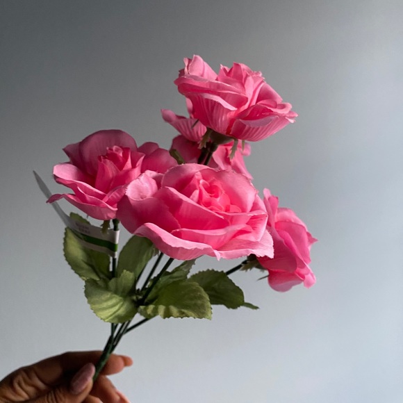 Ashland Accents Nwt Faux Pretty Pink Love Ashland Bush Floral